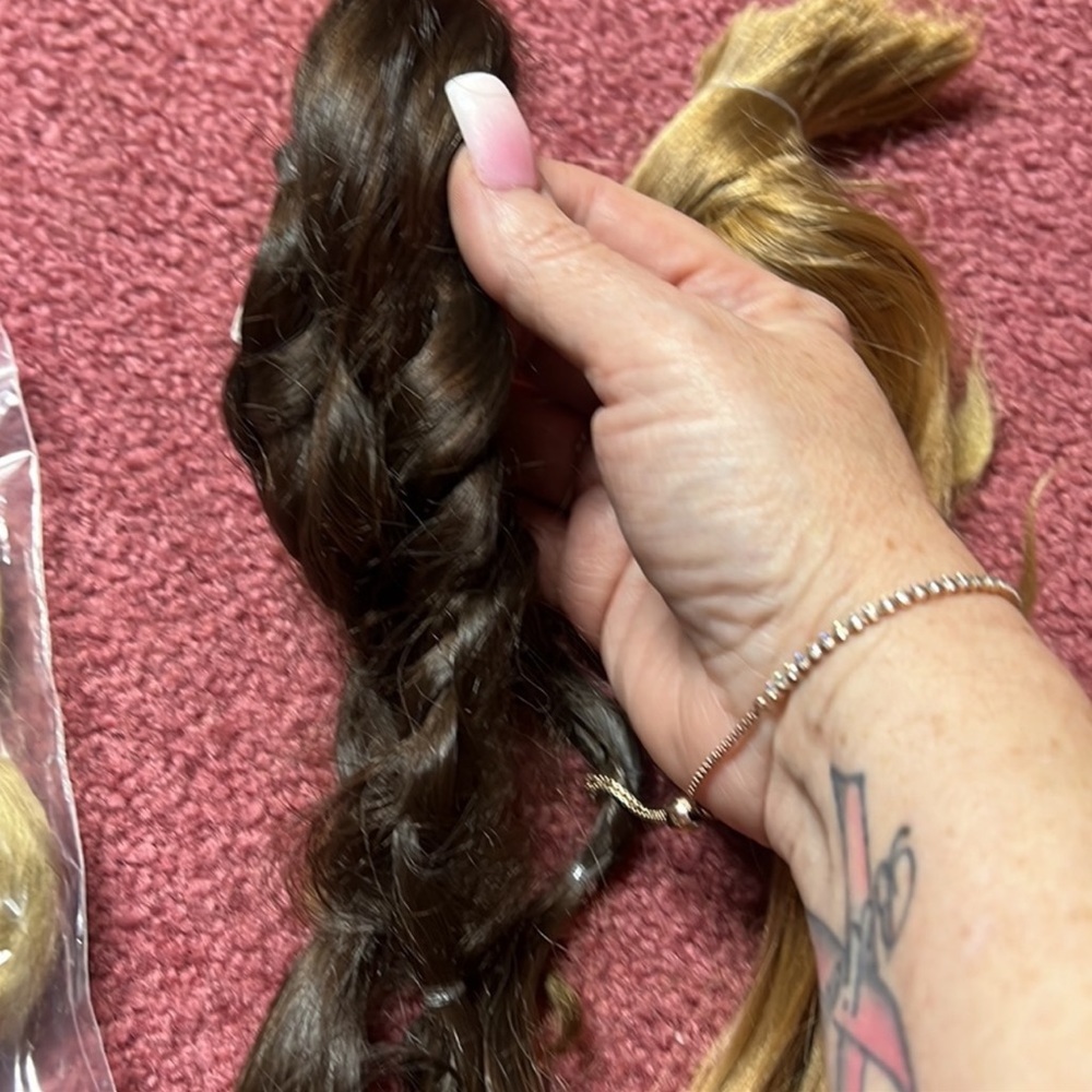 THIS IS ACTUAL REAL HAIR THAT HAS BEEN CLEANED FOR "REBORN BABIES"please read